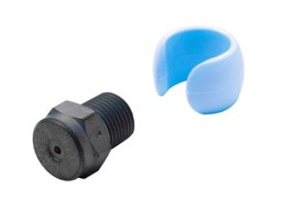 Show details for NOZZLE 0450 INDICATION RING LIGHT BLUE Picture of NOZZLE 0450 INDICATION RING LIGHT BLUE