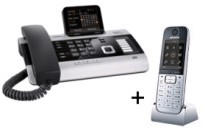Zeige Details für Analog / ISDN / VoIP / DECT Basisstation mit Piezohörer, DECT-Handteil + Headset Bild von Analog / ISDN / VoIP / DECT Basisstation mit Piezohörer, DECT-Handteil + Headset