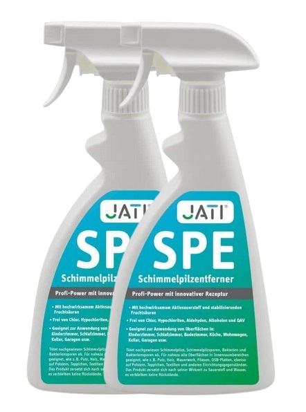 Bild von Jati-Schimmelpilzentferner Kombiangebot zwei Sprühflaschen für  ca. 10 qm ( 2 x 500 ml-Flasche) für ca. 8-12 qm (Grundpreis € 35,90 / Liter)